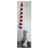 American Flag and Cat Scratching Post Set