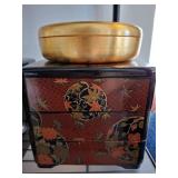 Lacquer Bento, Jewelry Assortment, Brooch