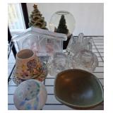 Decorative Glass and Ceramic Assortment Lot