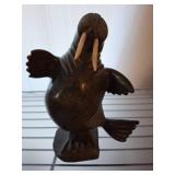 Inuit-Inspired Stone Walrus Sculpture