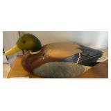 Hand-Painted Wooden Mallard Duck Decoy