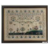 Framed Needlework Alphabet