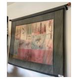 Nature-Themed Textile Wall Hanging, 50x40