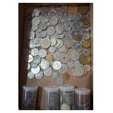 World Coins with Coin Tubes