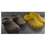 Two Pairs of Crocs Classic Clogs, Sizes 6/8 & 8/10