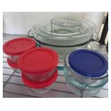Pyrex and Assorted Glass Storage Containers