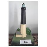 Cast Iron Tybee Lighthouse Doorstop