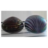 Handmade Art Glass Paperweights With Signatures