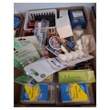 Box Lot: Flashlights, Bulbs, and Hardware