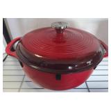 Lodge Red Enameled Cast Iron Dutch Oven
