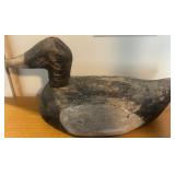 Vintage Wood Duck Decoy with Painted Details
