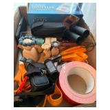 Box Lot with Binoculars and Miscellaneous Items