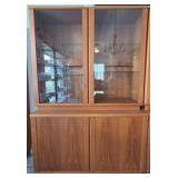 Mid- Century Style Wood Display Cabinet
