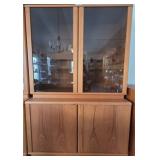 Mid- Century Style Wood Display Cabinet