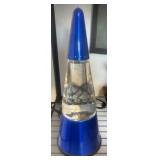 Blue Cone-Shaped Lava Lamp