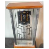 Bulova Quartz Mantle Clock With Geometric Design