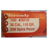 Hornady .308 Caliber Spire Point Bullets