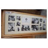 Framed Collage of Black and White Photographs w14