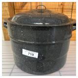 Graniteware Enamel Stockpot with Lid