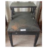 Black Two-Tier Accent Side Table c5