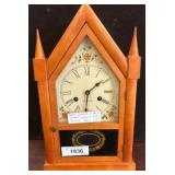 Seth Thomas Steeple Clock in Cherry Wood