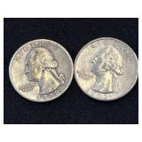 1940s U.S. Silver Quarter Dollars