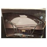 Godinger Porcelain Baker with Warmer Stand