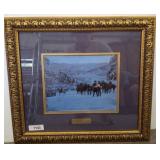Confederate Winter Print in Ornate 24x24in Frame