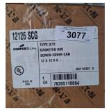 Cooper B-Line Gasketed Screw Cover Can 12x12x6