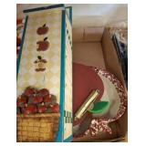 Apple-Themed Ceramic Dish and Accessories