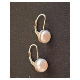 Sterling Silver Pearl Drop Earrings