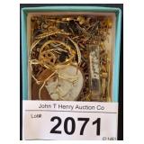 Box Lot of Jewelry Findings and Cameo