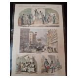 Framed 13"ï¿½17" Illustrated Print Page