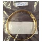 Monet Gold-Tone Hinged Bangle Bracelet