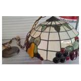 Stained Glass Fruit-Style Pendant Light Fixture