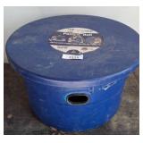 Blue Plastic Rock Tumbler Barrel c3