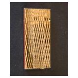 Gold-Tone Colibri Lighter with Geometric Design