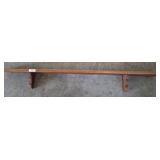 Wooden Wall-Mounted Shelf, 66 x 7 in.