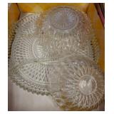 Pressed Glass Serving Pieces