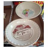 Recipe Pie Dish Set by Sunnycraft and Royal China