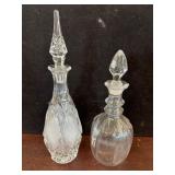 Glass Decanters with Stoppers