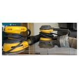 Two Corded Orbital Sanders with Accessories