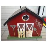 Painted Wooden Barn-Style Decorative Box