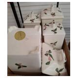 Jay Wilfred Ceramic Canisters, Floral Design