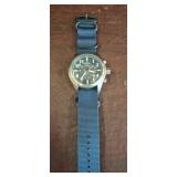 Invicta Chronograph Watch with Blue Nylon Band