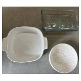 Three Kitchenware Dishes, Mixed Materials