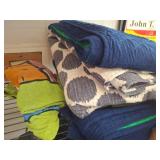 Quilts and Colorful Towels