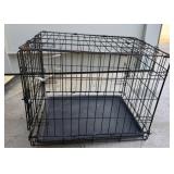 Metal Wire Pet Crate with Plastic Tray