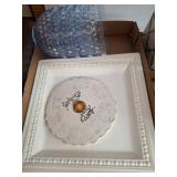 Plastic Bowls, and Ceramic Plate