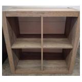 Wooden Storage Shelf With Four Compartments